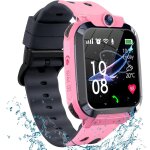 Gps montre connect�e enfant, montre gps enfant gar�ons filles avec appel vid�o chat familial sos t�l�phone ...