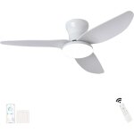 Grande plafonnier ventilateur de plafond salon dimmable tlcommande led lustre ventilateur de plafond ...