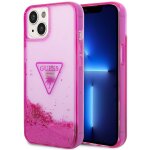 Guess coque liquid glitter iphone 14 fuchsia