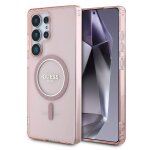 Guess coque magsafe iml glitter gradient samsung galaxy s25 ultra pink