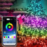 Guirlande lumineuse fariy a lumière led rgb, 10 / 20m, contrôle intelligent via application bluetooth, ... Guirlande lumineuse fariy a lumière led rgb, 10 / 20m, contrôle intelligent via application bluetooth, ...