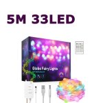 Guirlande lumineuse led en forme de globe, wi - fi, rvb, pour l'extrieur, dcoration d'arbre de nol, ...