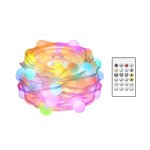 Guirlande lumineuse led intelligente tuya, wi - fi, rgb, avec tlcommande, luminaire dcoratif d'extrieur, ...