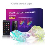 Guirlande lumineuse led de noël avec rideau lumineux intelligent 2 m x 2 m Guirlande lumineuse led de noël avec rideau lumineux intelligent 2 m x 2 m