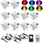 Hamiltion - 10 wifi rgb spot encastrable exterieur dimmable 0. 6w fonctionne avec alexa, google home, ...
