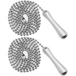 Hamiltion - lot de 2 chanes d'extension en forme de larme avec connecteur de chane a billes 84, 5 cm ...
