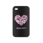 Hello kitty coque arri�re coeur rose iphone 4 / 4s