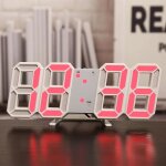 Horloge murale intelligente 3d, réveil numérique, décoration de maison, horloge de bureau numérique à ... Horloge murale intelligente 3d, réveil numérique, décoration de maison, horloge de bureau numérique à ...