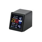Horloge de station mto wifi intelligente de taille mini, dcoration de bureau de jeu animations gif ...