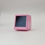 Horloge de station mto wifi intelligente de taille mini, dcoration de bureau de jeu animations gif ...