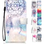Housse coque pour iphone 7 plus 8 plus 6s plus 6 plus motif pu etui en cuir portefeuille de protection ...