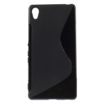 Housse coque souple en gel s - line noire sony xperia z3 - plus