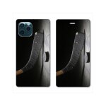 Housse cuir portefeuille pour iphone 11 (6, 1) hockey palet