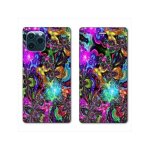 Housse cuir portefeuille pour iphone 11 (6, 1) psychedelic colore