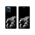 Housse cuir portefeuille pour iphone 11 pro max (6, 5) roi lion