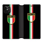 Housse cuir portefeuille pour iphone 12 / 12 pro italie 3 noir