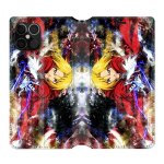 Housse cuir portefeuille pour iphone 12 / 12 pro manga fullmetal alchemist color