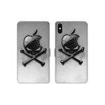 Housse cuir portefeuille pour iphone x / xs apple vs android