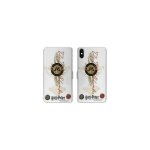 Housse cuir portefeuille pour iphone x / xs wb license harry potter pattern