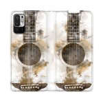 Housse cuir portefeuille pour redmi note 10 5g musique guitare tag