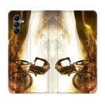 Housse cuir portefeuille pour samsung galaxy a04s sport vtt soleil Housse cuir portefeuille pour samsung galaxy a04s sport vtt soleil