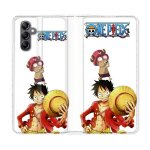Housse cuir portefeuille pour samsung galaxy a05s manga one piece chopper