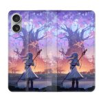 Housse cuir portefeuille pour samsung galaxy a06 manga frieren