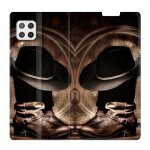 Housse cuir portefeuille pour samsung galaxy a12 cow boy chapeau