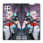 Housse cuir portefeuille pour samsung galaxy a12 harley quinn batte