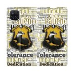 Housse cuir portefeuille pour samsung galaxy a12 harry potter poursouffle