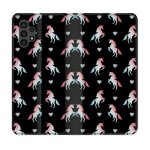Housse cuir portefeuille pour samsung galaxy a13 4g fantastique licorne pattern