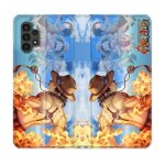 Housse cuir portefeuille pour samsung galaxy a13 4g manga one piece ace color