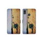 Housse cuir portefeuille pour samsung galaxy a20e agriculture moissonneuse