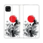 Housse cuir portefeuille pour samsung galaxy a22 5g voyage japon femme