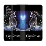 Housse cuir portefeuille pour samsung galaxy a25 5g signe zodiaque 2 capricorne
