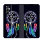 Housse cuir portefeuille pour samsung galaxy a25 5g zen attrape reve multicolore