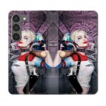 Housse cuir portefeuille pour samsung galaxy a26 5g harley quinn batte