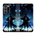 Housse cuir portefeuille pour samsung galaxy a36 5g manga attaque titans levi