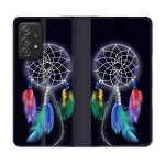 Housse cuir portefeuille pour samsung galaxy a53 5g zen attrape reve multicolore