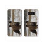 Housse cuir portefeuille pour samsung galaxy s10 chasse peche