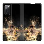 Housse cuir portefeuille pour samsung galaxy s20 fe / s20fe manga one piece ace noir