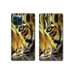Housse cuir portefeuille pour samsung galaxy s20 oeil tigre