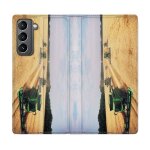 Housse cuir portefeuille pour samsung galaxy s21 plus agriculture moissonneuse