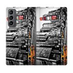 Housse cuir portefeuille pour samsung galaxy s21 plus amerique usa new york taxi