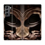 Housse cuir portefeuille pour samsung galaxy s21 plus cow boy chapeau
