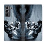 Housse cuir portefeuille pour samsung galaxy s21 plus moto quad