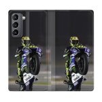 Housse cuir portefeuille pour samsung galaxy s21 moto wheeling