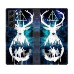 Housse cuir portefeuille pour samsung galaxy s22 plus harry potter patronome