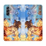 Housse cuir portefeuille pour samsung galaxy s23 fe manga one piece ace color