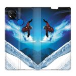 Housse cuir portefeuille pour xiaomi redmi 9c snowboard saut